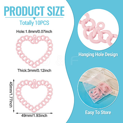 10Pcs Spray Painted Alloy Pendants FIND-TA0010-47B-1
