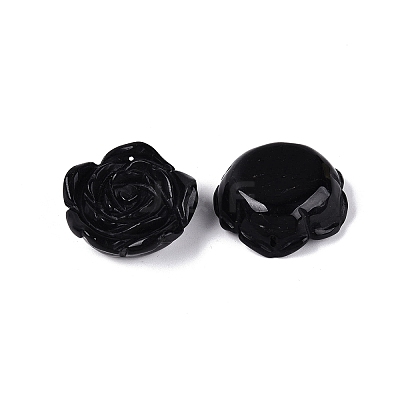 Natural Obsidian Carved Pendants G-Q601-39-1