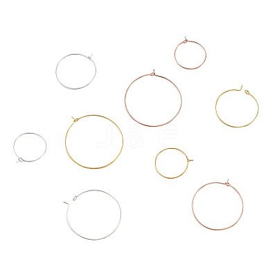 Brass Wine Glass Charm Rings KK-CD0001-05-1