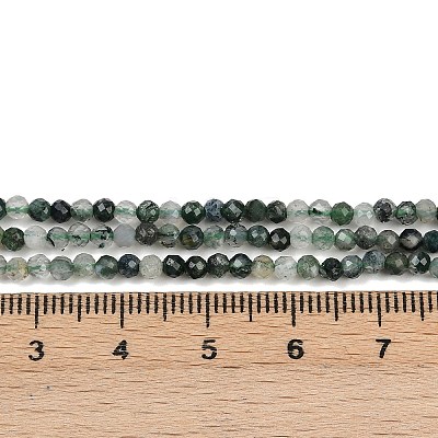 Natural Moss Agate Beads Strands X-G-A129-3mm-01-1
