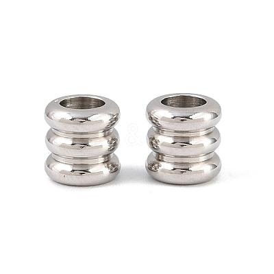 Tarnish Resistant 201 Stainless Steel Column Beads STAS-Q176-01-1