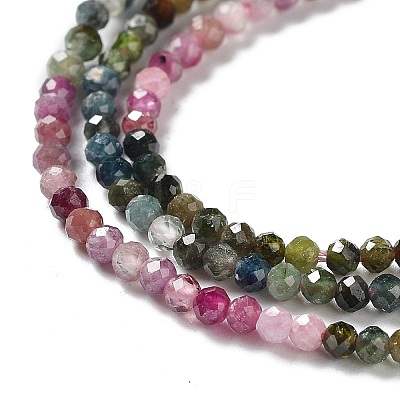 Natural Tourmaline Beads Strands G-P514-A07-01-1