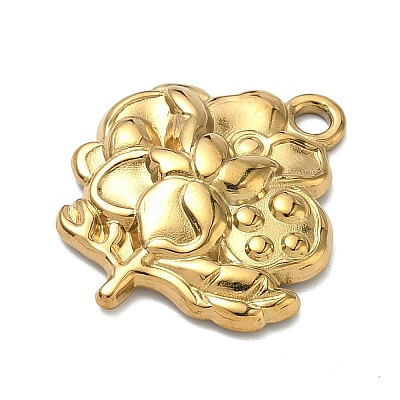 304 Stainless Steel Pendants STAS-C168-02E-G-1