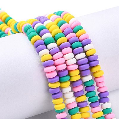 Handmade Polymer Clay Beads Strands CLAY-N008-008L-1
