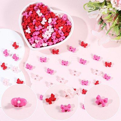 500Pcs Opaque Acrylic Beads SACR-PA0001-21D-1