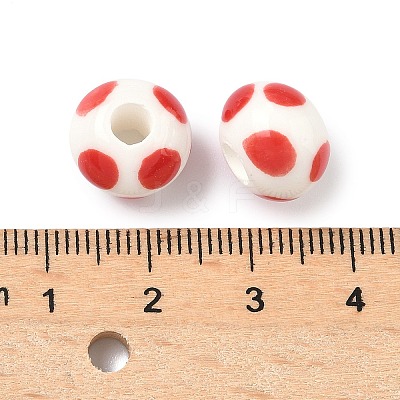 Handmade Porcelain European Beads PORC-C009-01E-1