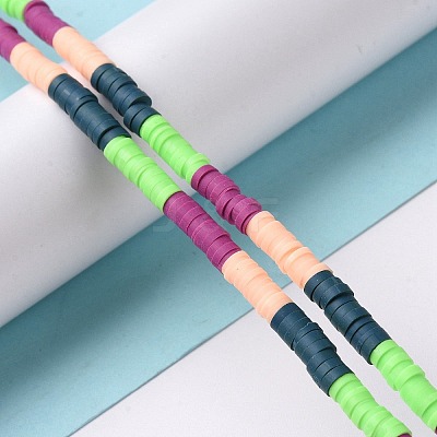 Handmade Polymer Clay Bead Strands CLAY-C003-05C-1