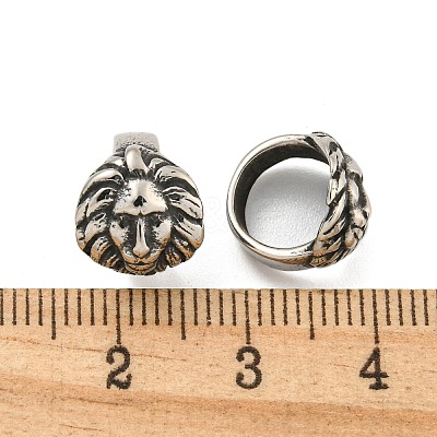 316 Surgical Stainless Steel Large Hole Beads Hand Polished STAS-Q326-05AS-04-1