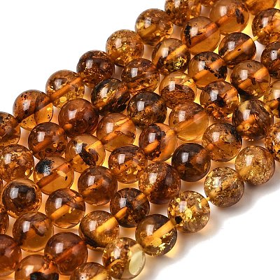 Natural Amber Beads Strands G-K376-H02-01-1