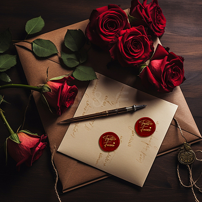Wax Seal Stamp Set AJEW-WH0208-1078-1
