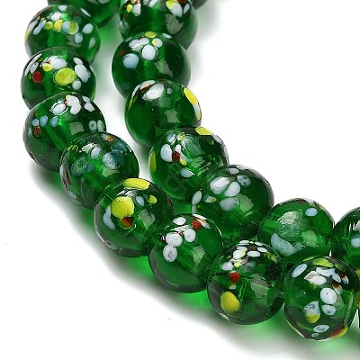 Handmade Lampwork Beads Strands LAMP-H071-01C-02-1