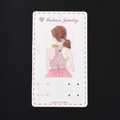 Rectangle Hair Clips Display Cards CDIS-P007-O01-1