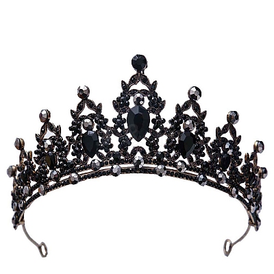 Alloy Rhinestone Crown Hair Bands PW-WG903DF-24-1