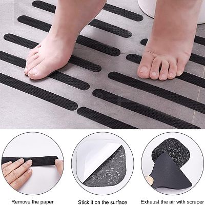 28Pcs 3 Style PEVA Self Adhesive Non Slip Bath Tub Stickers DIY-NB0006-13-1
