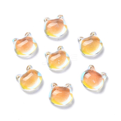 Electroplate Glass Cabochons EGLA-D007-03-1