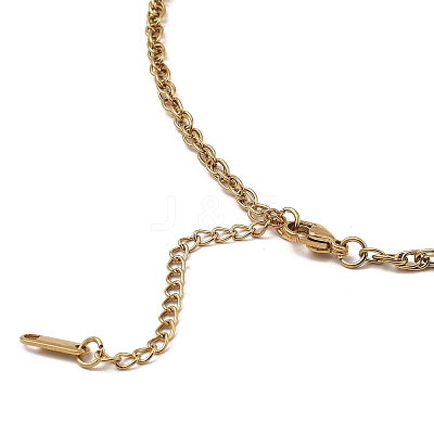304 Stainless Steel Mesh Chain Necklace BJEW-B072-02G-1