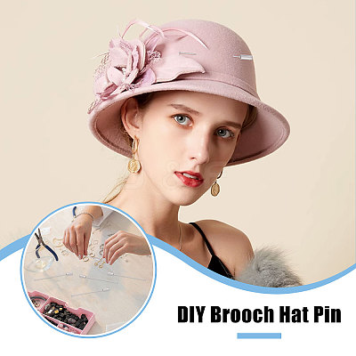 30Pcs Brass Brooch Findings KK-CA0003-77-1