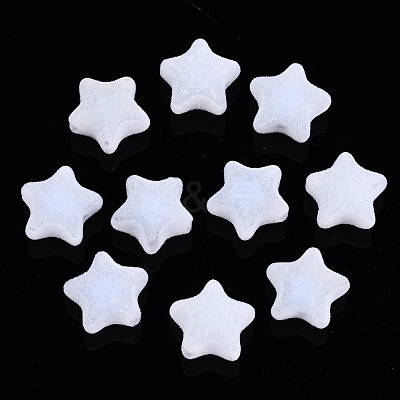 Flocky Acrylic Beads X-MACR-S275-25B-01-1