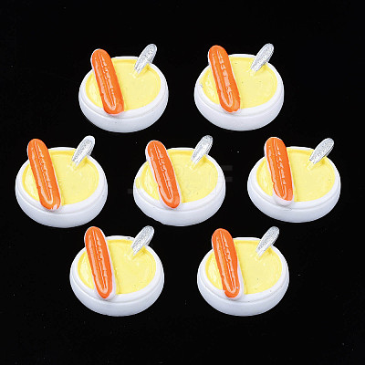 Opaque Epoxy Resin Cabochons LS-CRES-S358-40-1