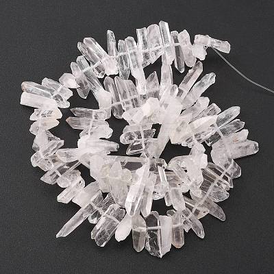 Natural Quartz Crystal Beads Strands G-F212-02-1