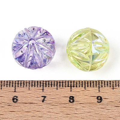 UV Plating Transparent Acrylic Beads TACR-N020-02-1