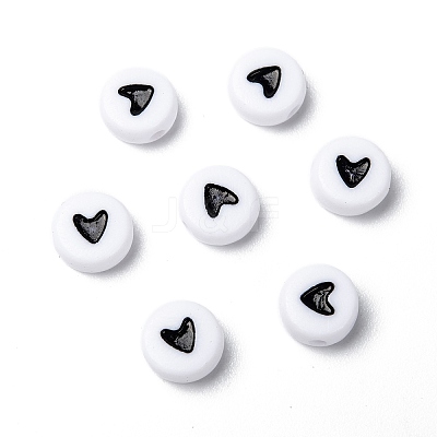 Flat Round Acrylic Beads LS-MACR-PB37C9070-3-1