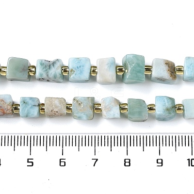 Natural Larimar Beads Strands G-G053-B24-03-1