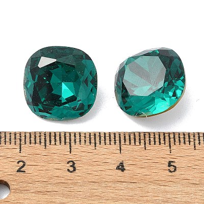 Faceted Glass Rhinestone Cabochons GGLA-C032-02B-1