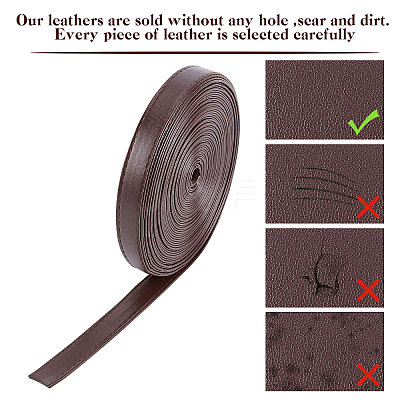 Flat PU Imitation Leather Cord LC-WH0006-05D-01-1