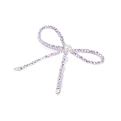 Alloy & Glass Bowknot Chandelier Component Links PALLOY-D360-01G-1