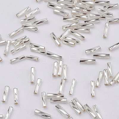Glass Twisted Bugle Beads SEED-E002-6mm-821#-1