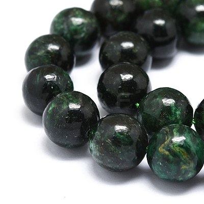 Natural Fuchsite Beads Strands G-O201A-09C-1