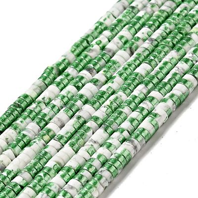 Electroplated Natural Howlite Bead Strands G-D470-01C-1