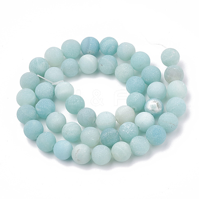Natural Amazonite Beads Strands G-T106-188-1