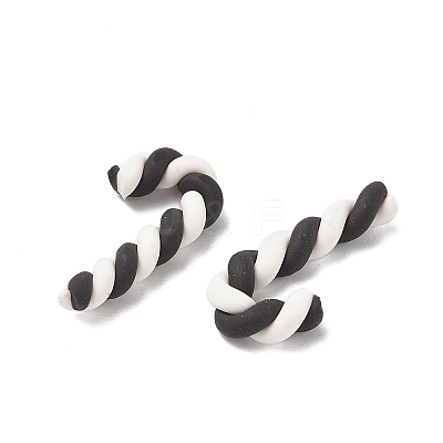 Christmas Candy Cane Handmade Polymer Clay Beads CLAY-P005-03M-08-1