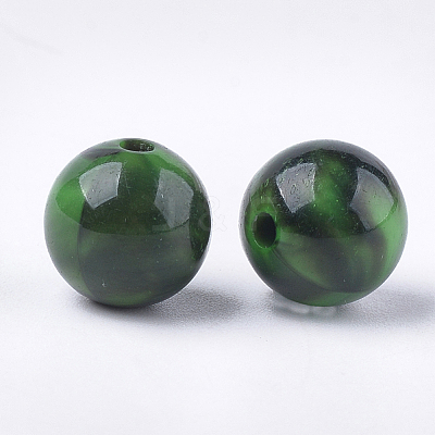 Acrylic Beads X-OACR-S029-018C-1