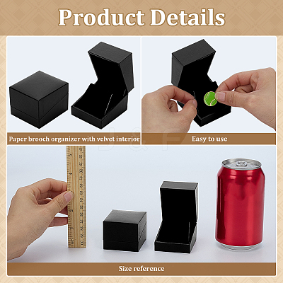 Paper Brooch/Badge Storage Boxes CON-WH0107-41C-1