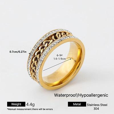 304 Stainless Steel Finger Rings for Women MF5435-11-1