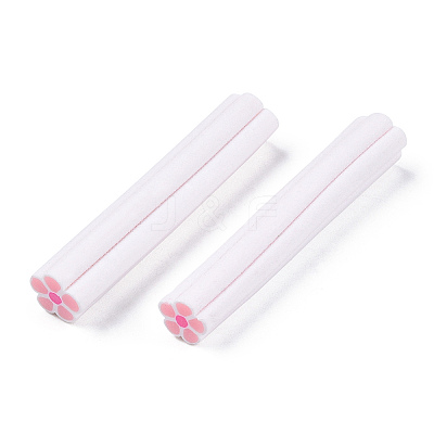 Luminous Handmade Five Petal Flower Polymer Clay Canes CLAY-T016-85D-1