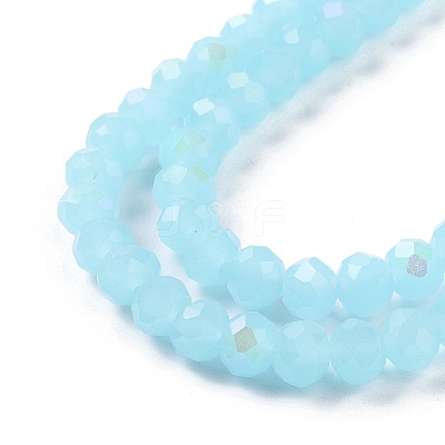 Electroplate Glass Beads Strands EGLA-A034-J10mm-L06-1