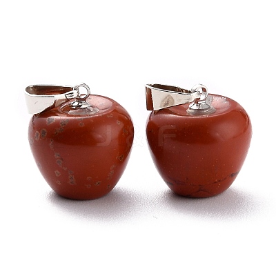 Natural Red Jasper Pendants G-Z022-01L-1