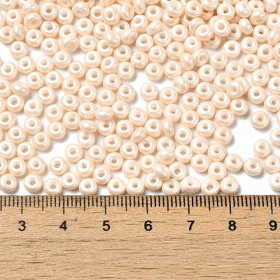 Baking Paint Luster Glass Seed Beads SEED-B001-04A-02-1
