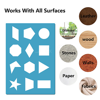 Acrylic Earring Handwork Template DIY-WH0359-024-1