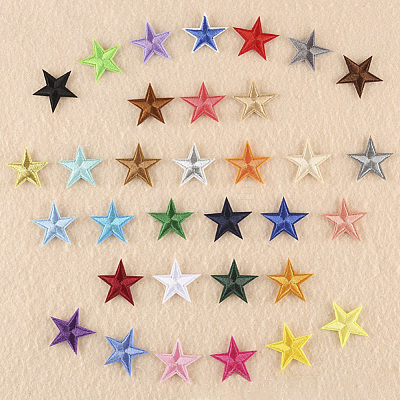 Computerized Embroidery Cloth Iron on/Sew on Patches DIY-F030-11-M-1