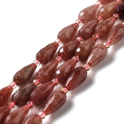 Natural Strawberry Quartz Beads Strands G-B028-A01-1