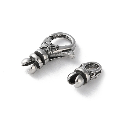 316 Stainless Steel Lobster Claw Clasps Sets STAS-D303-10AS-02-1