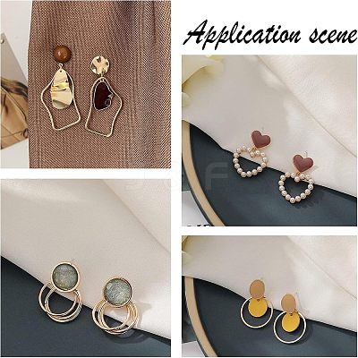304 Stainless Steel Stud Earring Findings STAS-UN0015-23-1