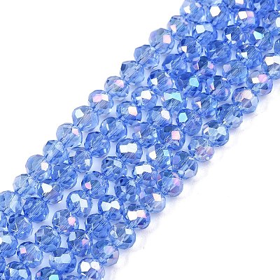 Electroplate Glass Beads Strands LS-EGLA-A044-T4mm-B14-1