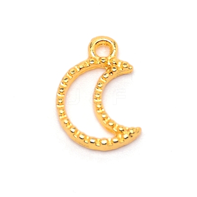 Moon Alloy Small Handmade Pendant PALLOY-WH0092-36G-1