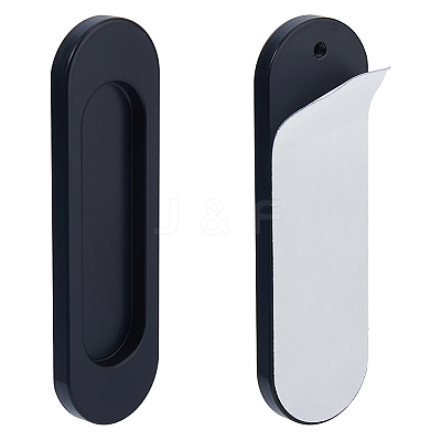 4Pcs Aluminum Alloy Self Adhesive Handles for Sliding Door AJEW-FH0007-31EB-1